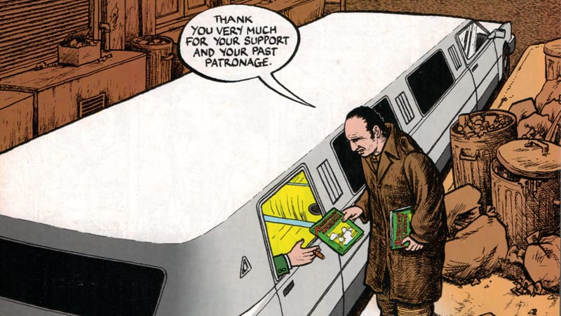 harvey pekar drawn by joe sacco